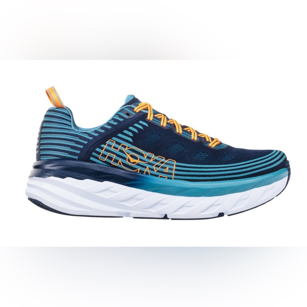 HOKA ONE ONE Men's Bondi 6 Running Shoe Sneaker Athletic Storm Blue Comfort 12.5
